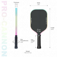 Luzz Candy Cannon Mad Pickler Edition Pickleball Paddle & Cover pickleball accessory, supplier image 8