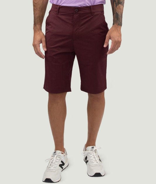 Short Game Classic Golf Shorts Wine