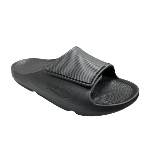 Sovella Adjustable Recovery Slide Sandals – Black