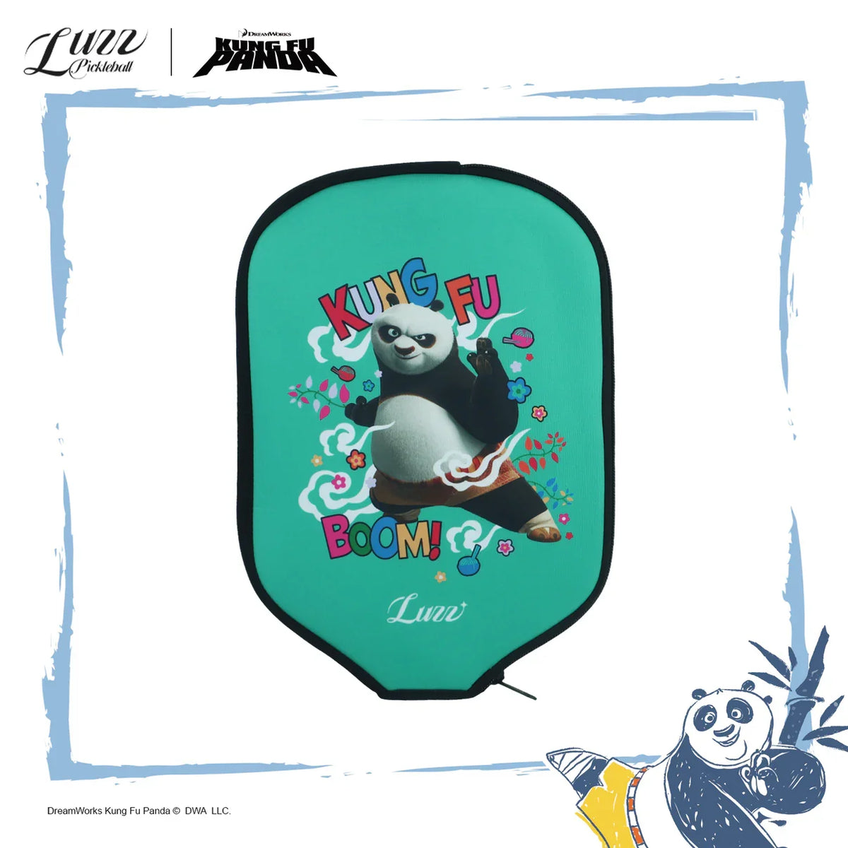 Luzz Kung Fu Panda Cannon Pickleball Paddle & Cover pickleball accessory, supplier image 3