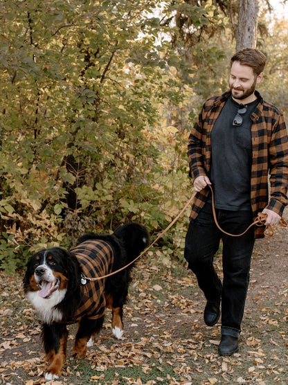 Lodge Flannel matching adult & pet apparel detail 4