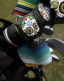 Mustache Sugar Skull - Blade Putter Cover Green Camo, product image 13