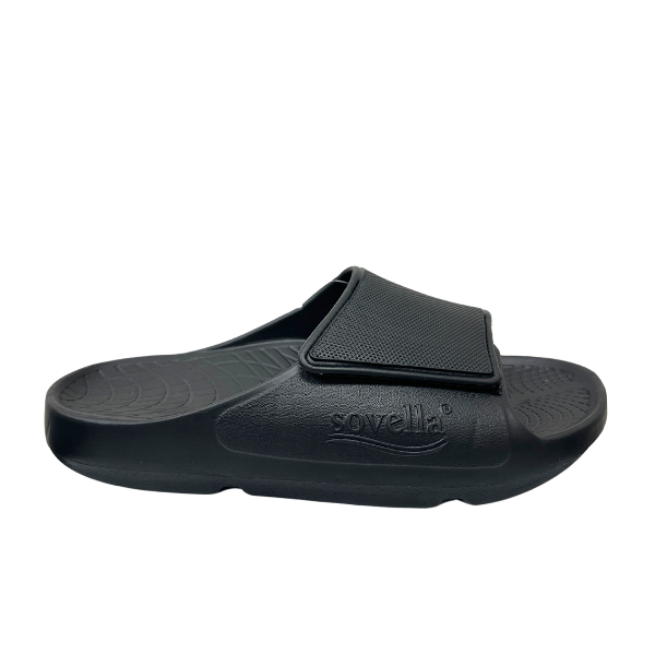 Sovella Adjustable Recovery Slide Sandals – Black