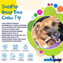 Honey Bone Nylon Dog Toy for Aggressive Chewers | USA Made | SodaPup