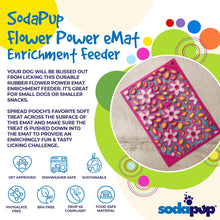 Flower Power emat - Enrichment Lick Mat for Dogs and Cats | Flower Design | USA Made