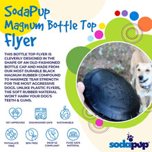 Magnum Bottle Top Flyer Rubber Frisbee for Heavy Chewers | Large | USA Made