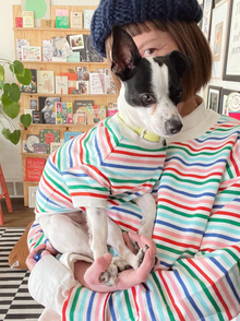 Happy Days Pullover matching adult & pet apparel detail 5