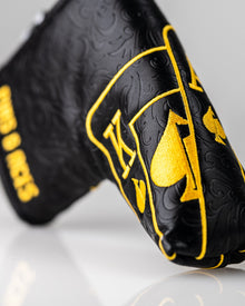 Black/Gold Ace of Spades - Blade Putter Cover, product image 4
