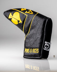 Black/Gold Ace of Spades - Blade Putter Cover, product image 6