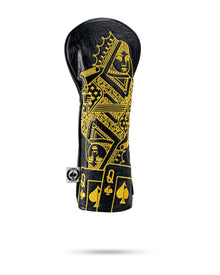 Black/Gold Queen of Spades - Fairway Cover, product image 2