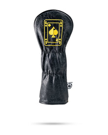 Black/Gold Queen of Spades - Fairway Cover, product image 3