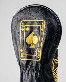 Black/Gold Queen of Spades - Fairway Cover, product image 5
