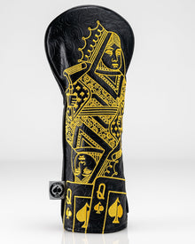 Black/Gold Queen of Spades - Fairway Cover, product image 6