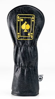 Black/Gold Queen of Spades - Fairway Cover, product image 7