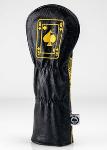 Black/Gold Queen of Spades - Fairway Cover, product image 8