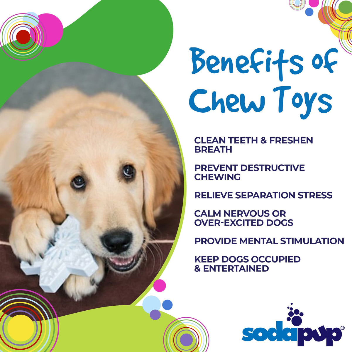 Snowflake Nylon Dog Chew Toy for Aggressive Chewers | USA Made & FDA Compliant