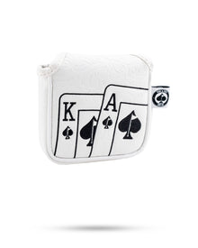 White Out Ace of Spades - Mallet Putter Cover, product image 2