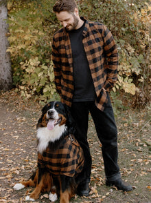 Lodge Flannel matching adult & pet apparel detail 2