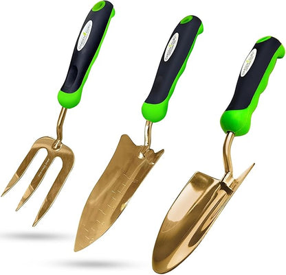 Garden Guru Titanium-Coated Garden Tool Set — 3 Pieces