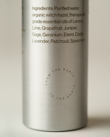 Close view of text printed on an Ananday spray bottle ingredient label.
