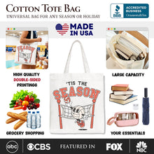 Tis the Season Volleyball Canvas Tote