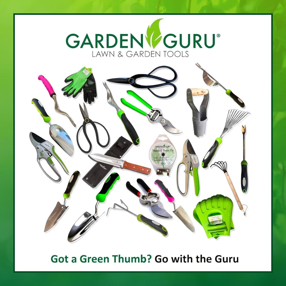 Garden Guru Titanium-Coated Garden Tool Set — 3 Pieces