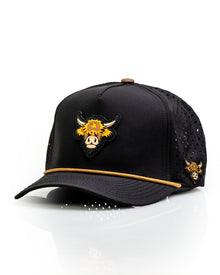Highland Cow Black - Perforated Rope Hat, product image 4