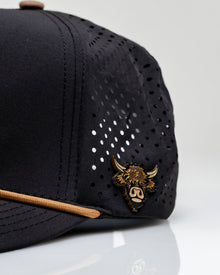 Highland Cow Black - Perforated Rope Hat, product image 2