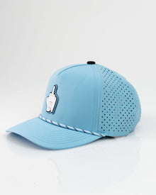Middle Finger Baby Blue - Perforated Rope Hat, product image 5