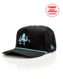 Kraken Black - Perforated Rope Hat, product image 1