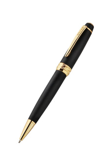 Bailey™ Matte Black Lacquer with 23KT Gold PVD Ballpoint Pen