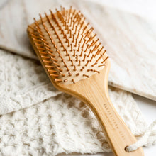 Bamboo paddle hair brush