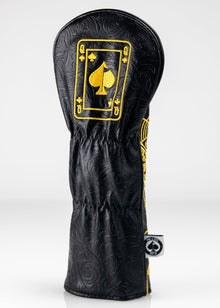Black/Gold Queen of Spades - Fairway Cover, product image 14