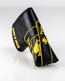 Black/Gold Ace of Spades - Blade Putter Cover, product image 14