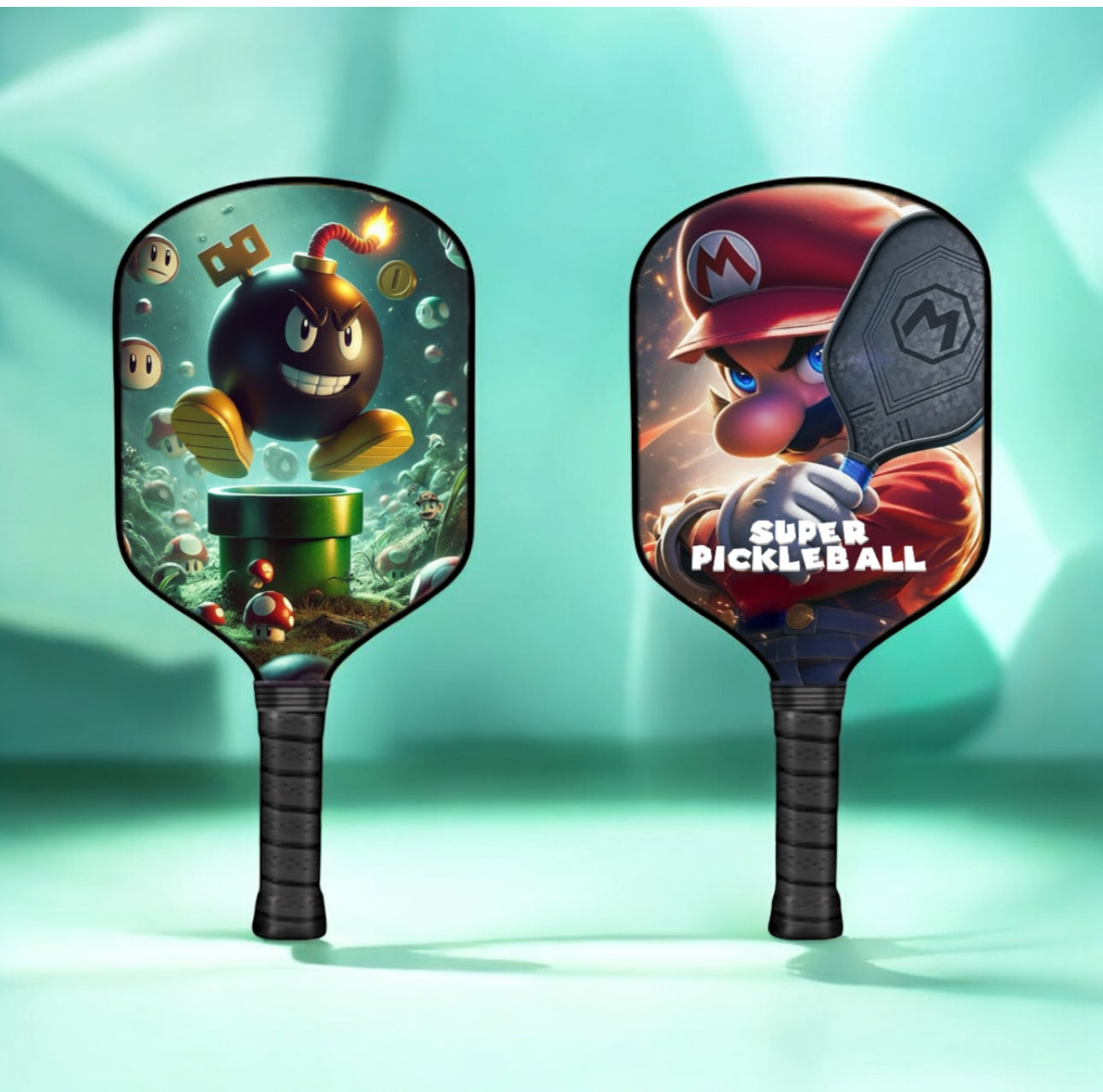 Bob-Omb - Mario Brothers - Pickleball Paddle pickleball product, supplier image 1