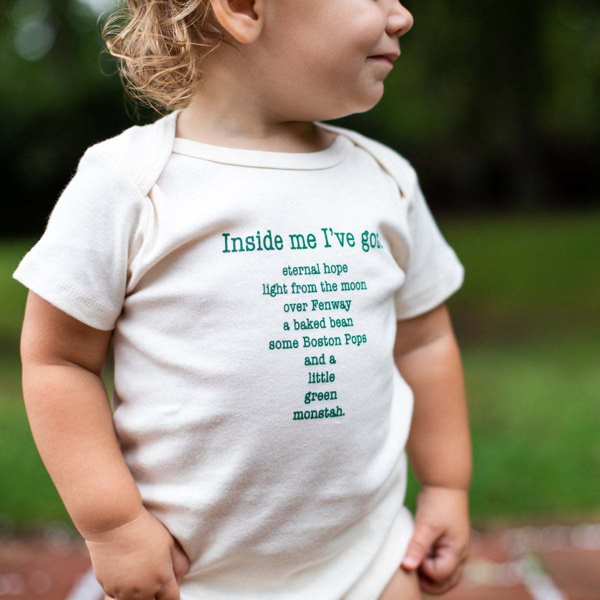 Boston Inside Me Poem Short-Sleeve Romper