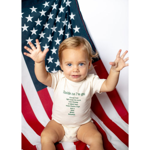 Boston Inside Me Poem Short-Sleeve Romper
