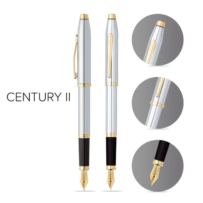 Century® II Medalist® 23KT Gold Plated Fine Nib Fountain Pen