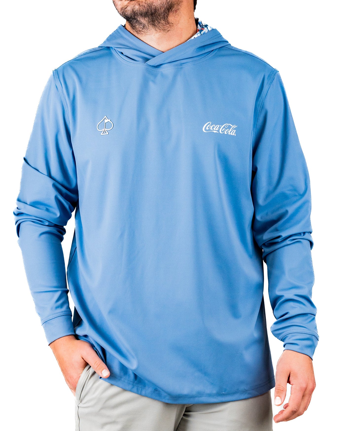 Performance Golf Hoodie - Coca-Cola Glacier Blue, product image 1
