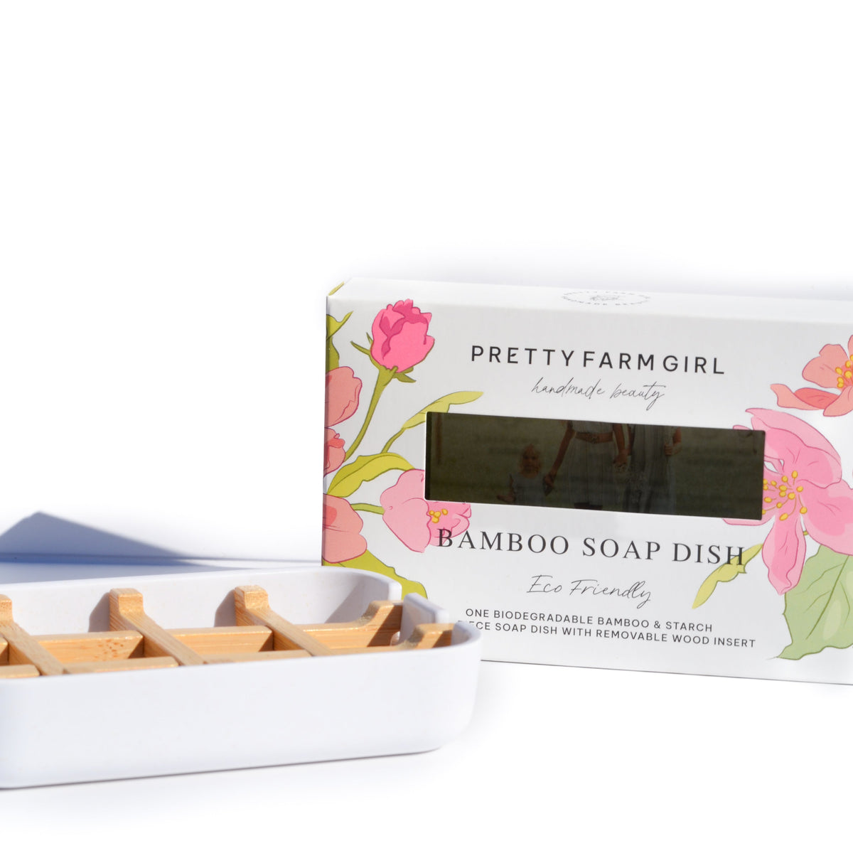 Bamboo soap dish