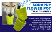 Large Flower Pot eCup Dog Treat Dispenser | Durable USA-Made Enrichment Toy | SodaPup