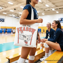 Tis the Season Volleyball Canvas Tote