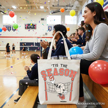 Tis the Season Volleyball Canvas Tote