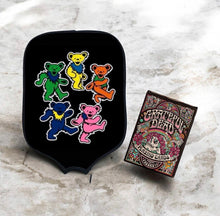 Grateful Dead Drops Dancing Bears Pickleball Paddle Cover & Playing Card Collectors Edition pickleball accessory, supplier image 1