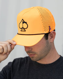 Perforated Rope Hat - Highlighter Orange, product image 8