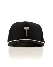 Thor's Hammer Black - Perforated Rope Hat, product image 5
