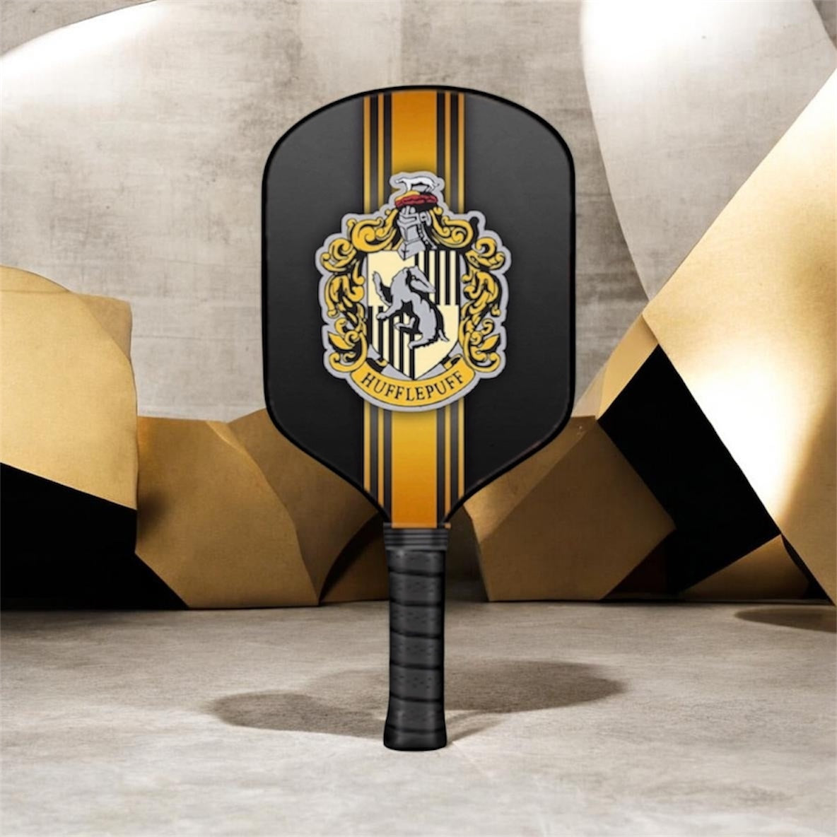 Harry Potter - Hufflepuff Stripe - Pickleball Paddle pickleball product, supplier image 1