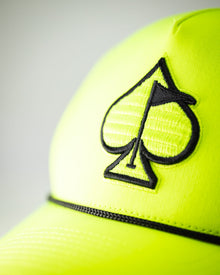 Perforated Rope Hat - Highlighter Yellow, product image 8