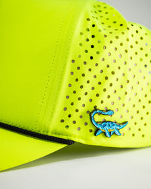 Perforated Rope Hat - Highlighter Yellow, product image 10