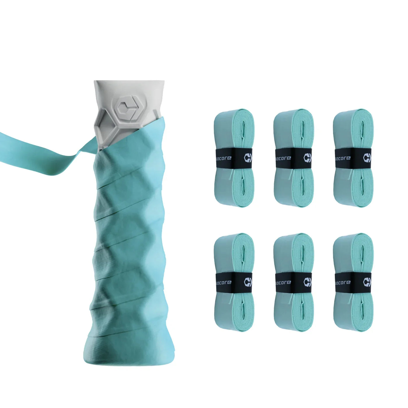 Hesacore Hesatac Pickleball Paddle Overgrip – Turquoise pickleball accessory, supplier image 1
